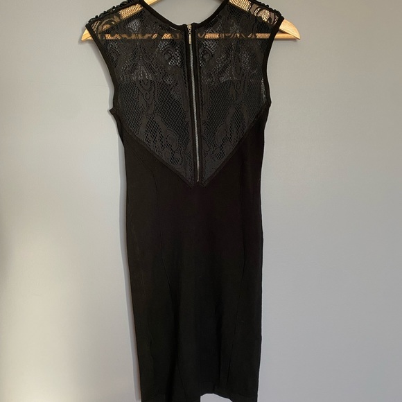 Guess Black Dress with lace detailed top. - Picture 3 of 5